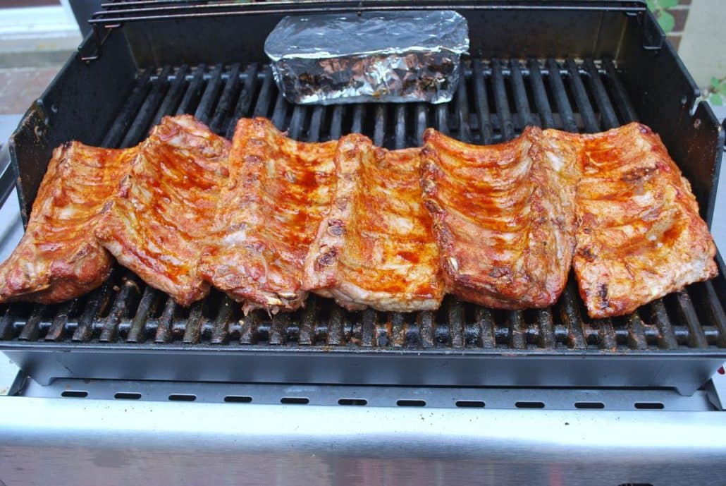 ribs on gas grill