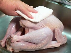 Rinse & Dry Your Turkey