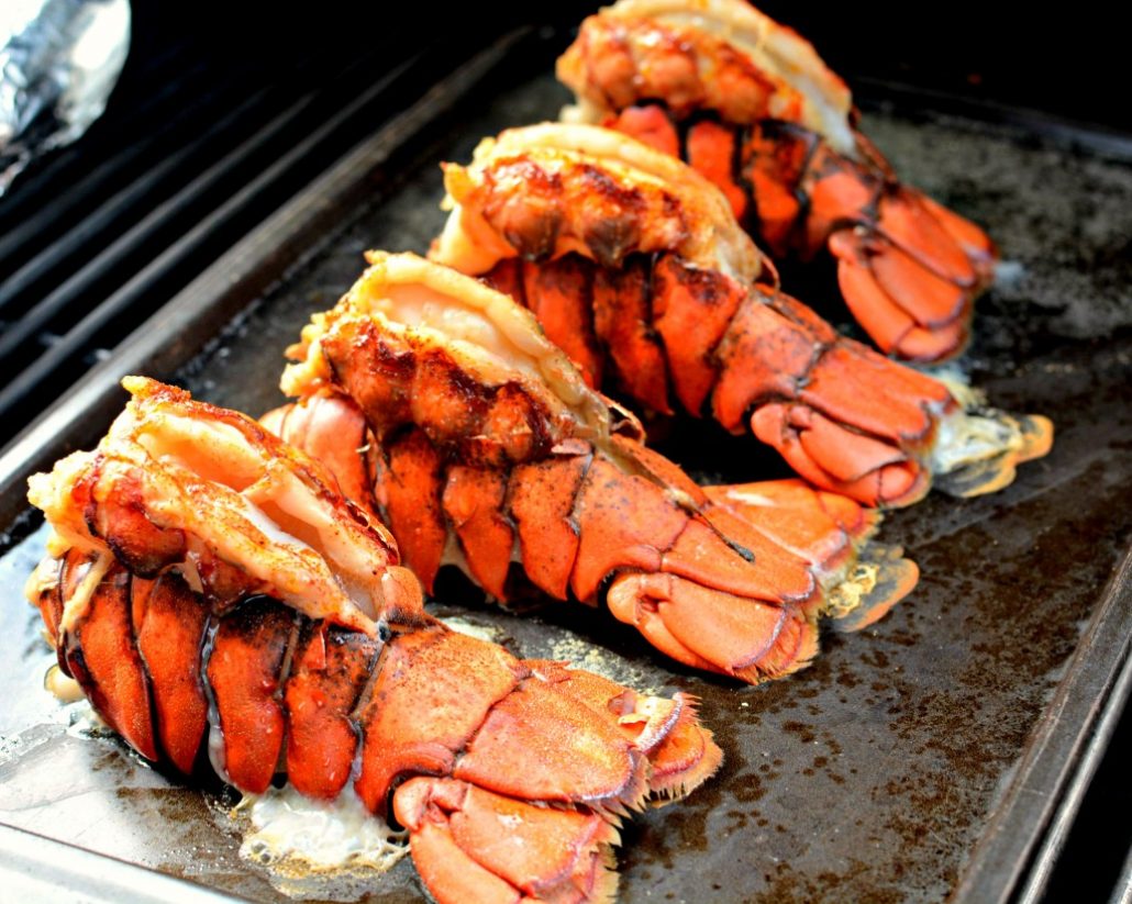 grilling lobster