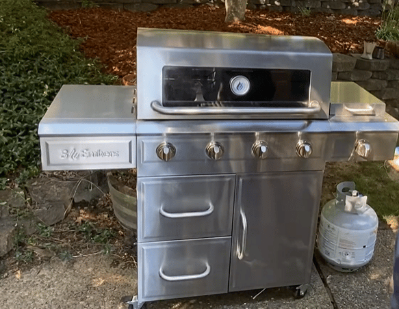 3 Embers 4-Burners Dual Fuel Propane Gas Grill