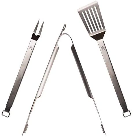 tongs spatula and a meat fork