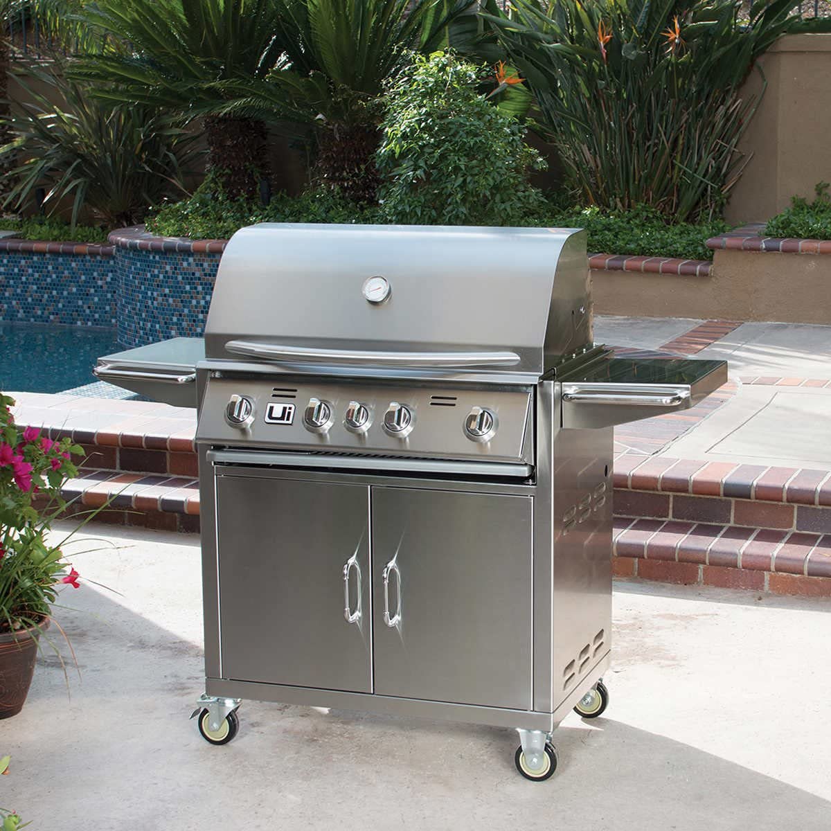 Urban Islands 4-Burner BBQ Cart Urban Islands 4-Burner BBQ Cart
