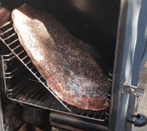 brisket in electric smoker